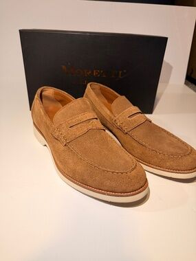 New Moretti GOLD LABEL Roseville Brown Suede Oxford Dress Shoe Men's Sz 11.5D